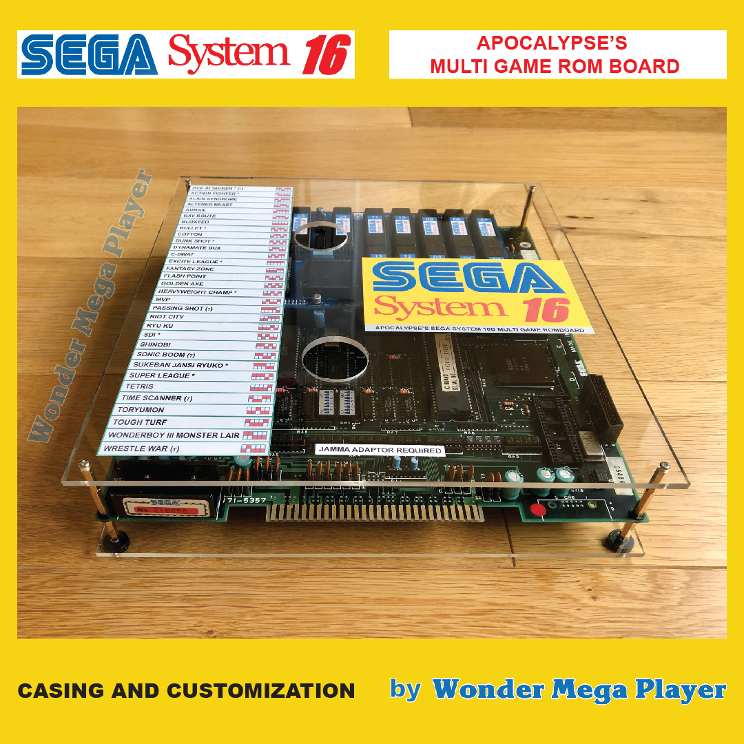 Sega System 16 Multi Game PCB - Overview, Casing Sega System 16 Multi Game PCB - Overview, Casing