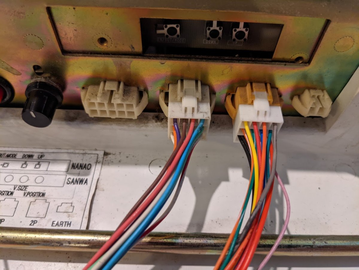 Details about   Sega arcade Net/Blast/Astro City control panel AMP connector Kick Button Loom 