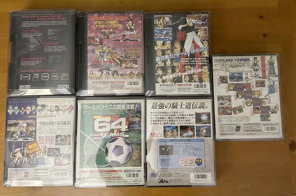 FS - Neo Geo AES Games - NeoSD Pro, KOF, Samurai Spirits