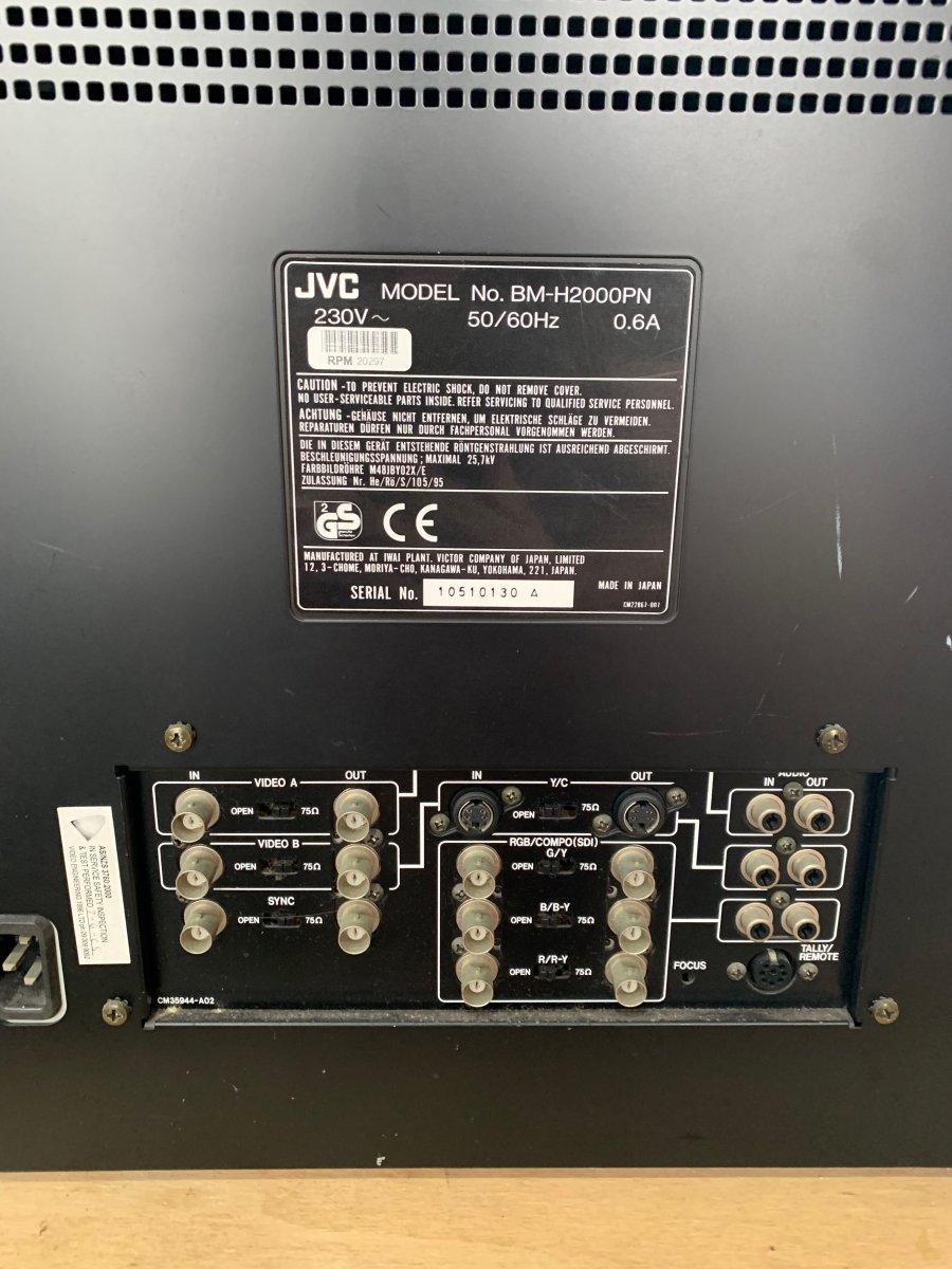 Panasonic BM2090Y / JVC BM-H2000PN repair | Arcade-Projects Panasonic BM2090Y / JVC BM-H2000PN repair | Arcade-Projects