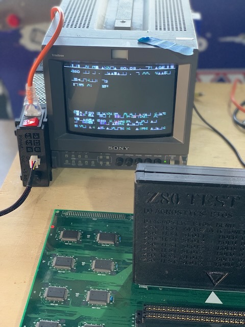 Neogeo test bios + z80 test cart - fails to solid blue