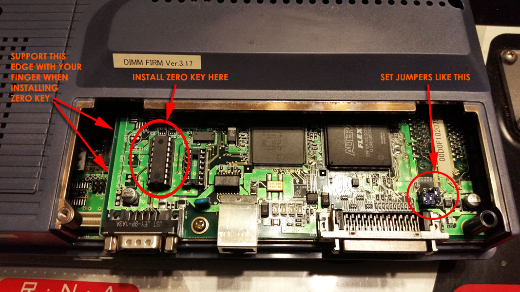Sega NAOMI network dimm net boot PIC chip 0 key 