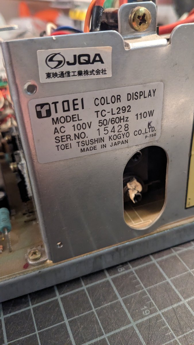 SOLD - Toei TC-L292 / Neotec NT-550DX Chassis (Untested SOLD - Toei TC-L292 / Neotec NT-550DX Chassis (Untested